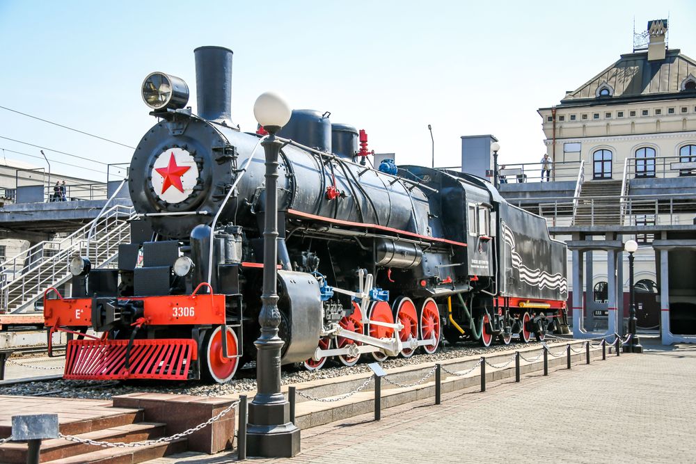 Паровоз Ea-3306 во Владивостоке